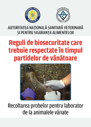 Poster reguli biosecuritate vanatoare